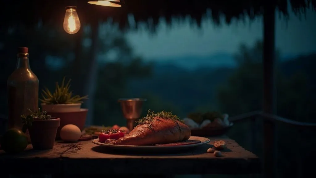 A variety of colorful dishes arranged beautifully on a kitchen counter